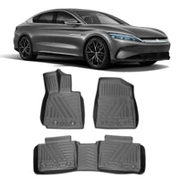 JOGO DE TAPETE BANDEJA PREMIUM BYD HAN EV 2022 A 2026 - COMPLETO